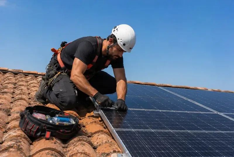 Maintenance et monitoring de panneaux solaires aux Achards