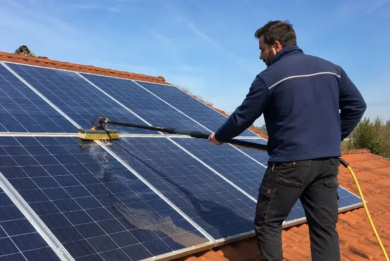 Nettoyage et entretien de panneaux solaires aux Achards